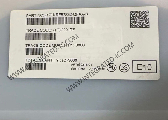BT IC NRF52832-QFAA Smart 2.4GHz Multiprotocol RF System On Chip 48-VFQFN Package