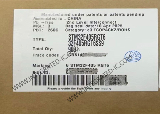 STM32F405RGT6 MCU ARM M4 32-Bit Single-Core 168MHz Microcontrollers IC 64-LQFP
