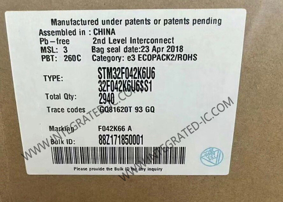 STM32F042K6U6 Microcontroller MCU 32Bit Single Core MCU 48MHz Embedded MCU