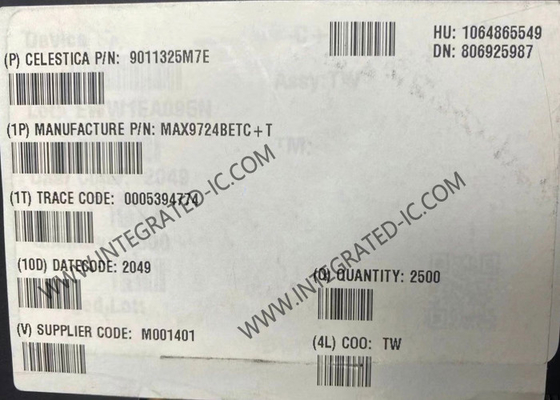 MAX9724BETC Integrated Circuit Chip Stereo Headphone Amplifier 60mW Audio Amplifiers