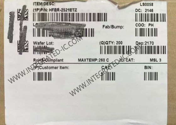 HFBR-2521ETZ 5 MBd Data Rate 660 nm Wavelength Extended Temperature Range Fiber Optic Receiver Integrated Circuit Chip