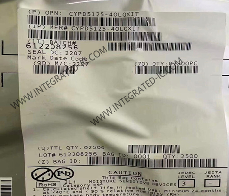 CYPD5125-40LQXIT Integrated Circuit Chip High Speed USB Type-C Port Controller