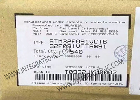 STM32F091VCT6 Microcontroller MCU 32-Bit 48MHz ARM Cortex-M0 Embedded MCU