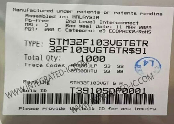 STM32F103VGT6TR Microcontroller MCU 1MB Flash Microcontrollers 32-Bit Single-Core MCU