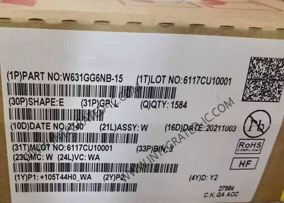 W631GG6NB-15 Memory IC Chip 1Gbit SDRAM DDR3 667MHz VFBGA96