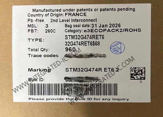 STM32G474RET6 Microcontroller MCU 32-Bit 170MHz ARM Cortex-M4F Microcontroller