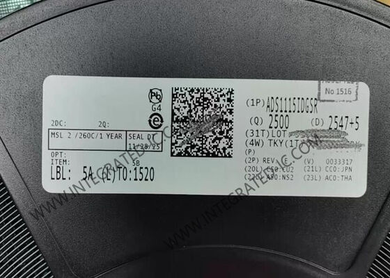 ADS1115IDGSR 16Bit Delta Sigma ADC with 860SPS Sampling Rate and I2C Interface Analog to Digital Converter