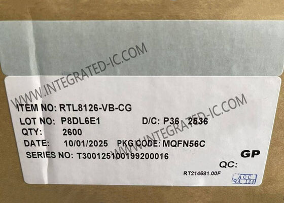 RTL8126-VB-CG Ethernet IC High Speed 5GbE Ethernet Controller with QFN-56 Package