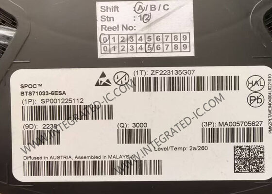 BTS71033-6ESA Integrated Circuit Chip 6 Output SPI Power Controller PG-TSDSO-24