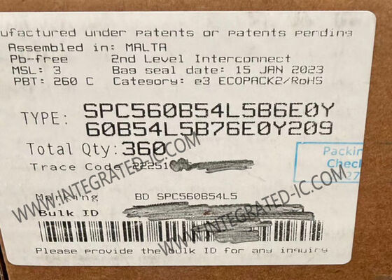SPC560B54L5B6E0Y 32-Bit MCU Microcontroller with 768KB FLASH Memory and 121 I/O Pins in LQFP144 Package