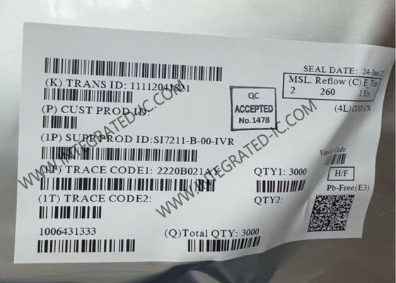 SI7211-B-00-IVR 7kHz Hall Effect Magnetic Position Sensor IC