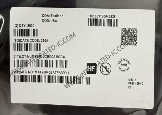 MAX20040BATPA/VY Integrated Circuit Chip with 12V Converters and H-Bridge Architecture